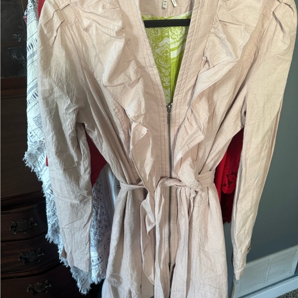 Lapis NWT cottagecore feminine ruffle lilac jacket size XL - Picture 4 of 8